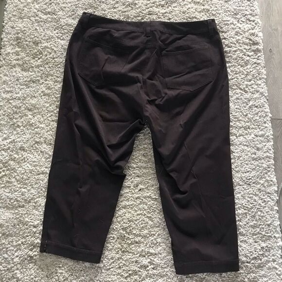 EILEEN FISHER CROPPED BROWN PANTS - Picture 3 of 3